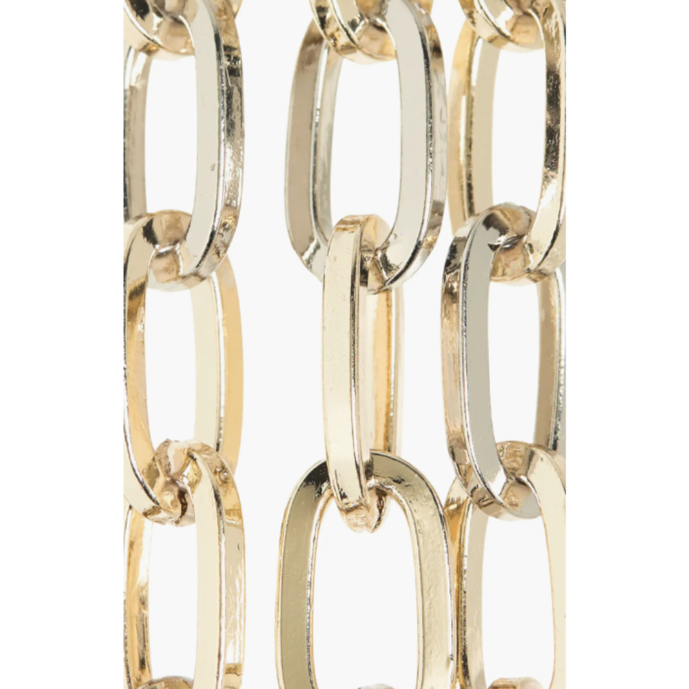 Kate Spade New York Two-Tone Paperclip Charm Chain Belt Lg/XL NWT - Picture 3 of 3